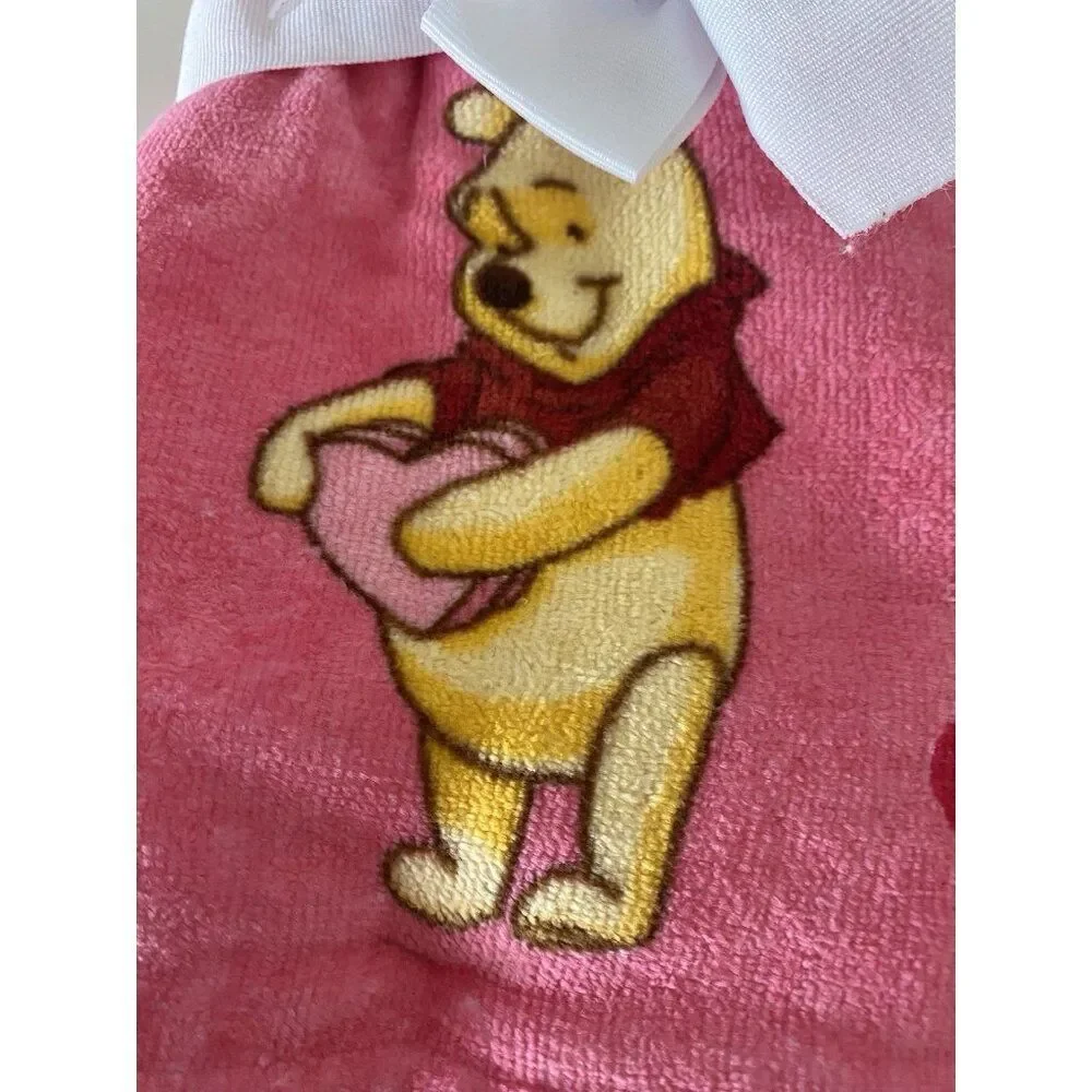 2 Pack Disney Winnie The Pooh Valentines Hugging Heart Bath Hand Towels 16 X 26”
